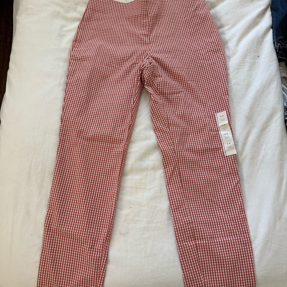 A NEW DAY Coral Checkered Pants